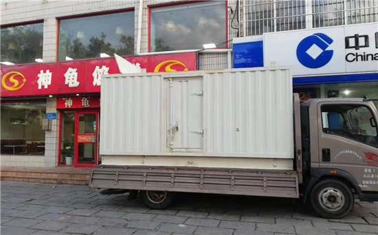锦山镇出租发电机施工案例